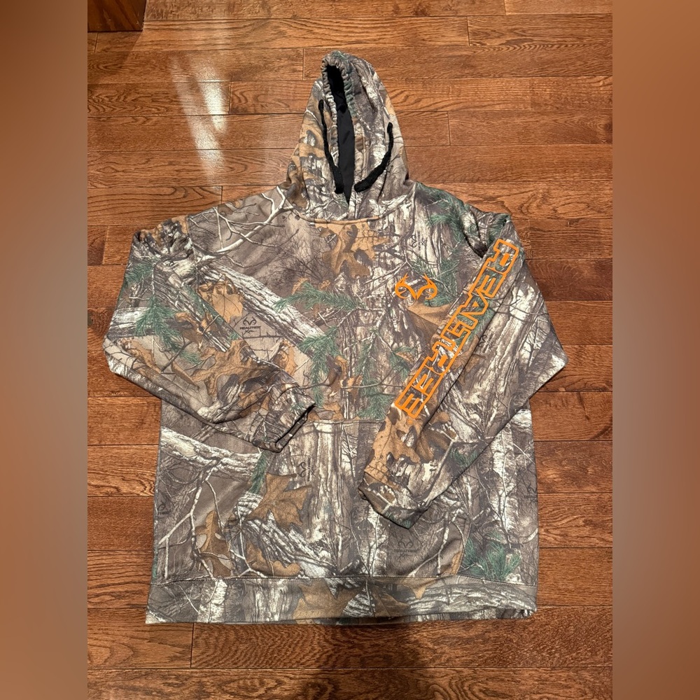 Realtree Camouflage Hoodie with Red Logo
